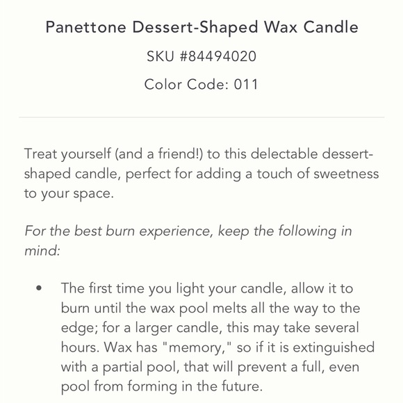 Panettone Dessert Candle - Picture 8 of 16